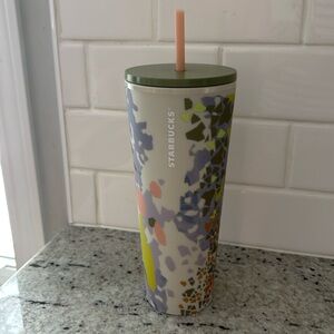 Starbucks 2024 mint green mosaic splatter 24 oz cold cup tumbler
